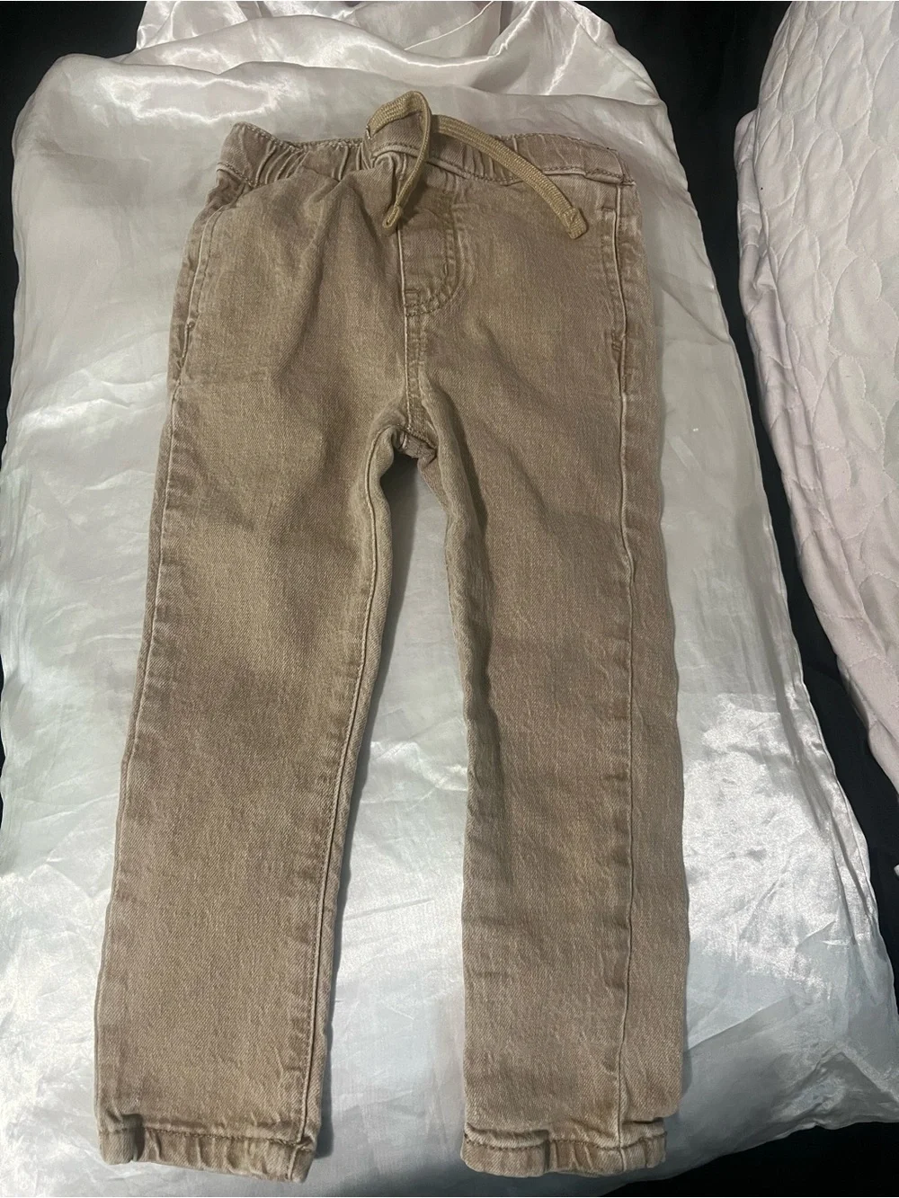 Toddler Tan Pull-On Denim Jeans 3t
